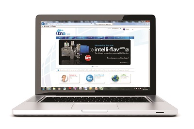 tna Solutions website image on a laptop